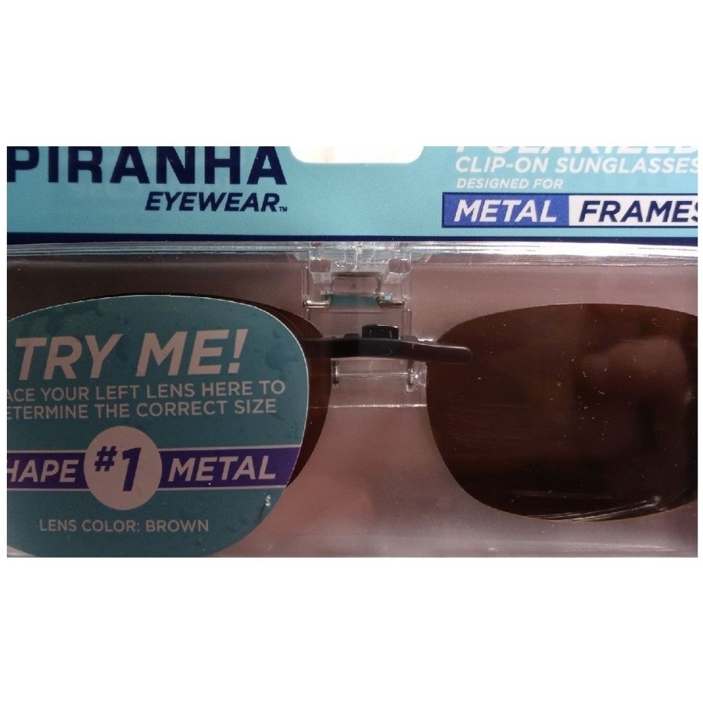 Piranha Eyewear Polarized Clip-on Sunglasses